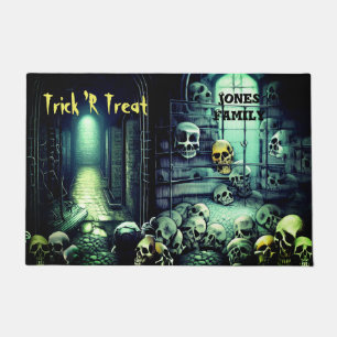 Halloween Skull Cellar Doormat