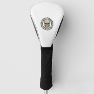 Halloween Skull Circle Vintage Engraving Design_1 Golf Head Cover