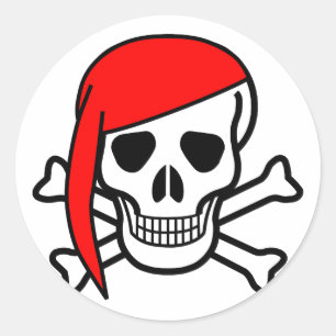 Halloween Skull Classic Round Sticker