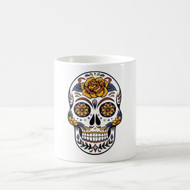 Halloween Skull Coffee Mug (Center)