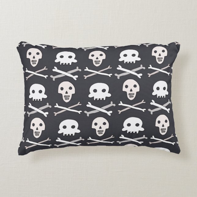 Halloween Skull Colourful Pattern Decorative Cushion (Front)