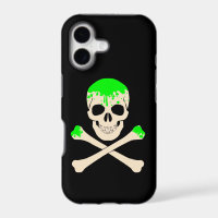 halloween skull crossbones slime skeleton