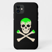 halloween skull crossbones slime skeleton