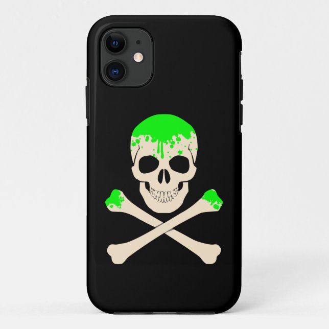 halloween skull crossbones slime skeleton Case-Mate iPhone case (Back)
