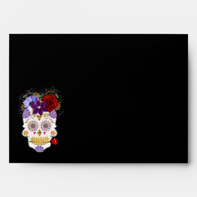 Halloween Skull Envelope (Front)