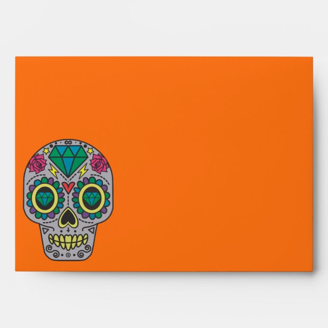 Halloween Skull Envelope (Front)