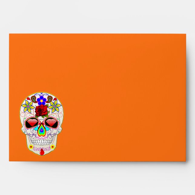 Halloween Skull Envelope (Front)