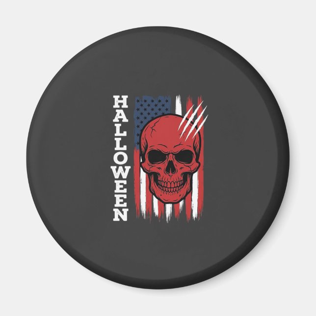 Halloween Skull Flag Vector Design_1 Magnet (Front)
