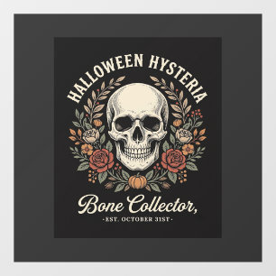Halloween Skull Floral Bone Collector Design_1