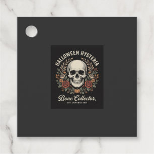 Halloween Skull Floral Bone Collector Design_1 Favour Tags