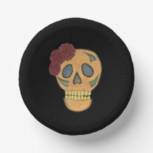 Halloween Skull Gothic Day of the Dead   Paper Plate