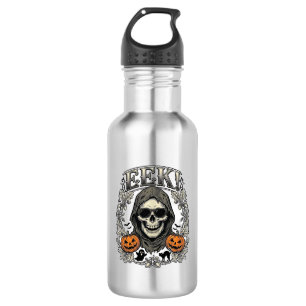 Halloween Skull Graphic Vintage Engraving Shirt Ar 532 Ml Water Bottle