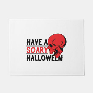Halloween Skull - Have a scary halloween Doormat