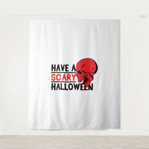 Halloween Skull - Have a scary halloween Tapestry