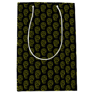 Halloween skull medium gift bag