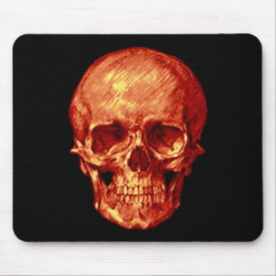 Halloween Skull Mouse Pad
