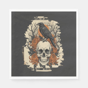 Halloween Skull Napkin