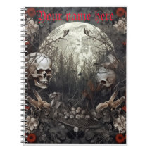 Halloween Skull notebook