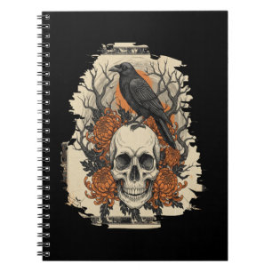 Halloween Skull Notebook