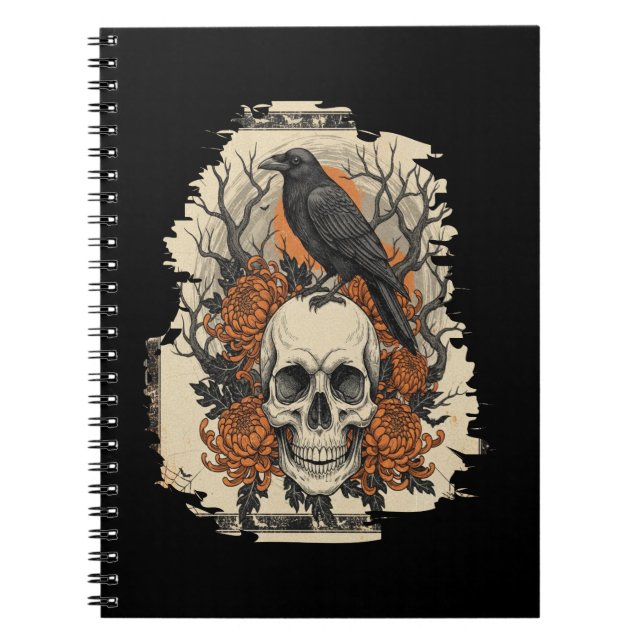 Halloween Skull Notebook (Front)