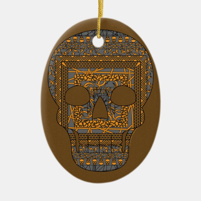 Halloween Skull Ornament (Front)