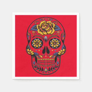Halloween Skull Paper Napkin
