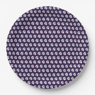 halloween skull paper plate