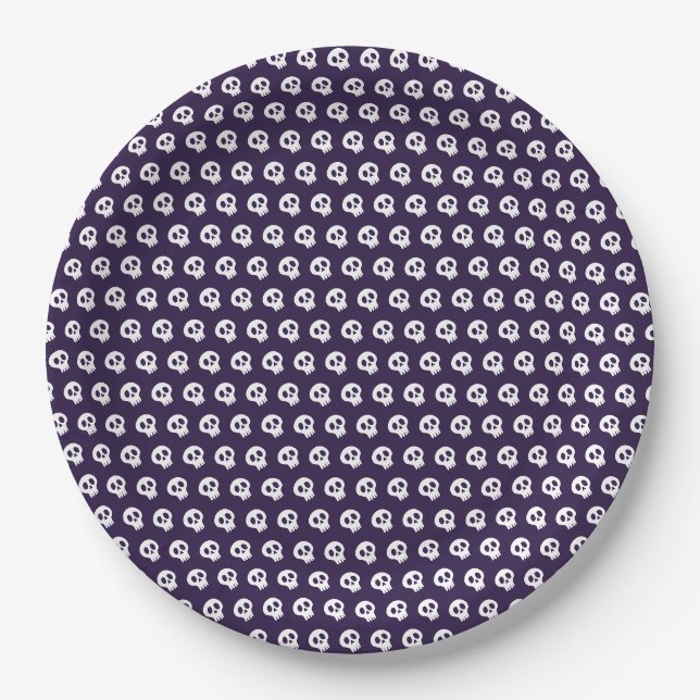 halloween skull paper plate (Front)