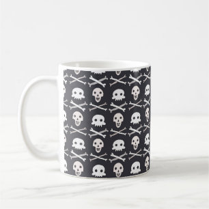 Halloween skull pattern coffee mug