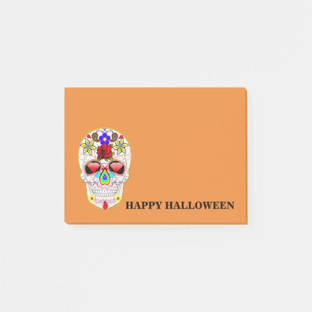 Halloween Skull Post-it Notes (Front)