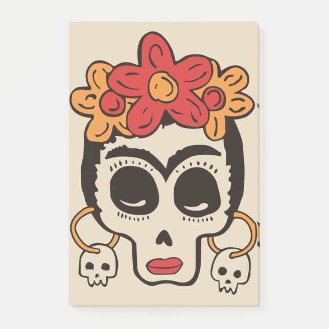 Halloween Skull Post-it Notes (Front)