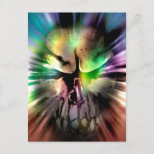 Halloween Skull Postcard