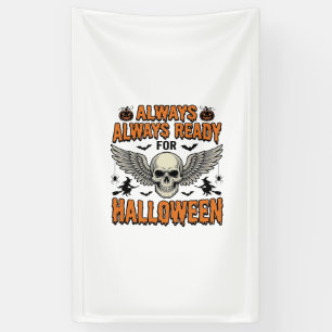 Halloween Skull Shirt Vintage Engraving Spooky Quo Banner