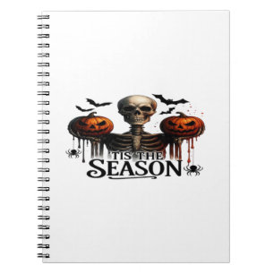 Halloween Skull Skeleton Notebook