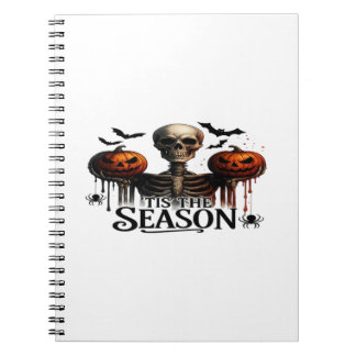 Halloween Skull Skeleton Notebook