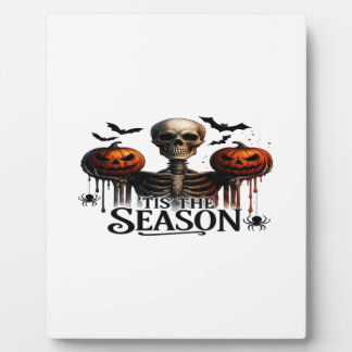 Halloween Skull Skeleton Plaque