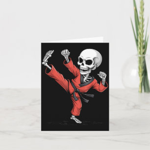 Halloween Skull Skeleton Taekwondo Costume Trick Card