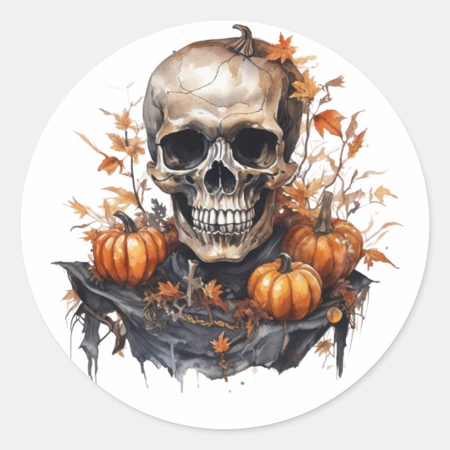  Halloween Skull Stickers (Front)