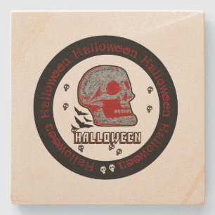 Halloween Skull Stone Coaster