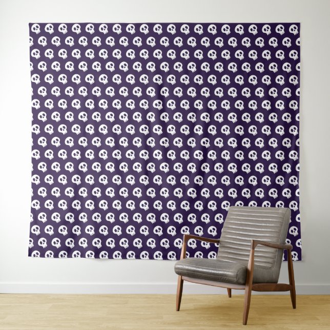 halloween skull tapestry (In Situ (Horizontal))
