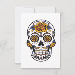 Halloween Skull Thank You Card