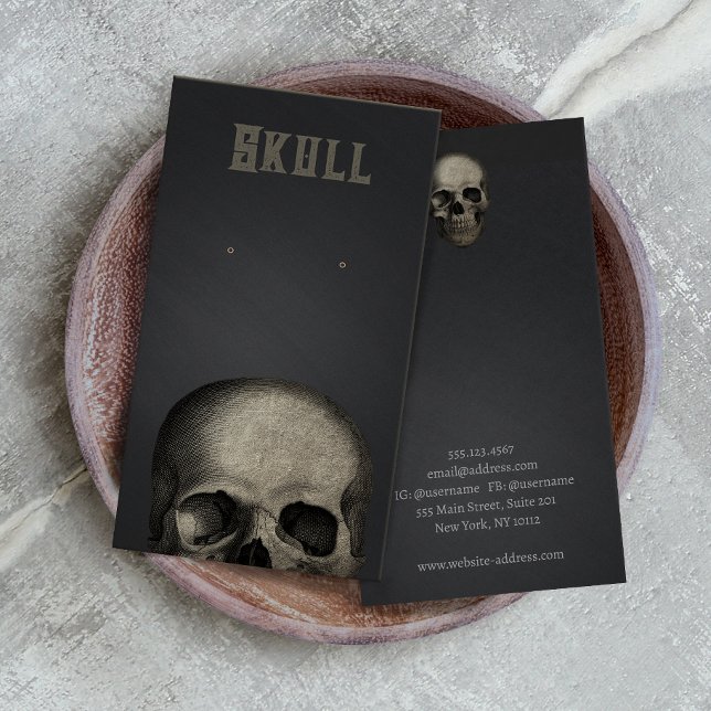 Halloween Skull Theme Earring Display Card (Creator Uploaded)
