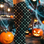 Halloween Skulls and Flowers Pattern Leggings<br><div class="desc">Get into the Halloween spirit with these unique Halloween Skulls and Flowers Pattern Leggings. Featuring a striking design of skulls and delicate flowers on a black background, these leggings bring a perfect mix of eerie and beauty. Comfortable, stretchy, and eye-catching, they are ideal for casual wear, Halloween parties, or simply...</div>