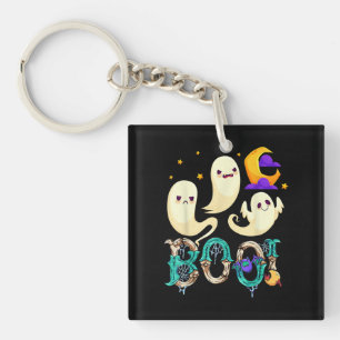Halloween Skulls Cute Spooky Skeletons 11 Key Ring