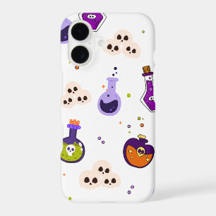 Halloween Skulls Potion Bottles Phone Case