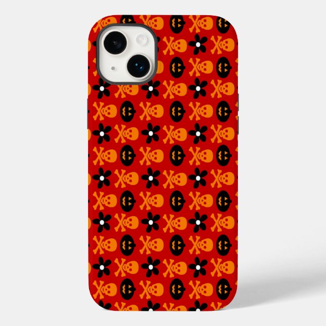 Halloween Skulls & Pumpkins Case-Mate iPhone Case (Back)