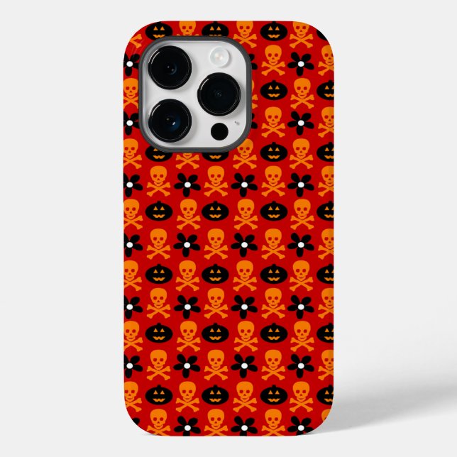 Halloween Skulls & Pumpkins Case-Mate iPhone Case (Back)