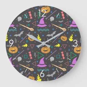 Halloween Skull's Square Wall Clock