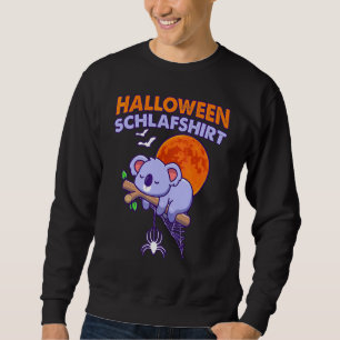 Halloween Sleep  Koala Bear In German Sweatshirt