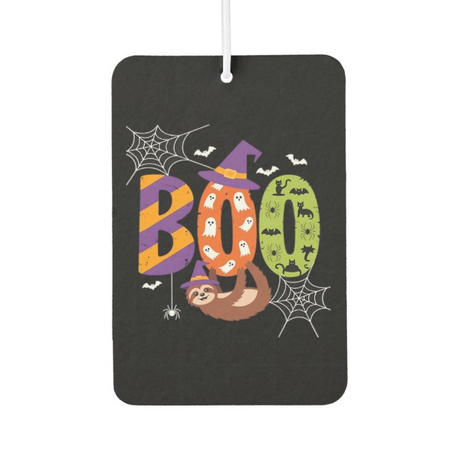 Halloween Sloth Boo Lazy Essential T-Shirt Car Air Freshener (Front)